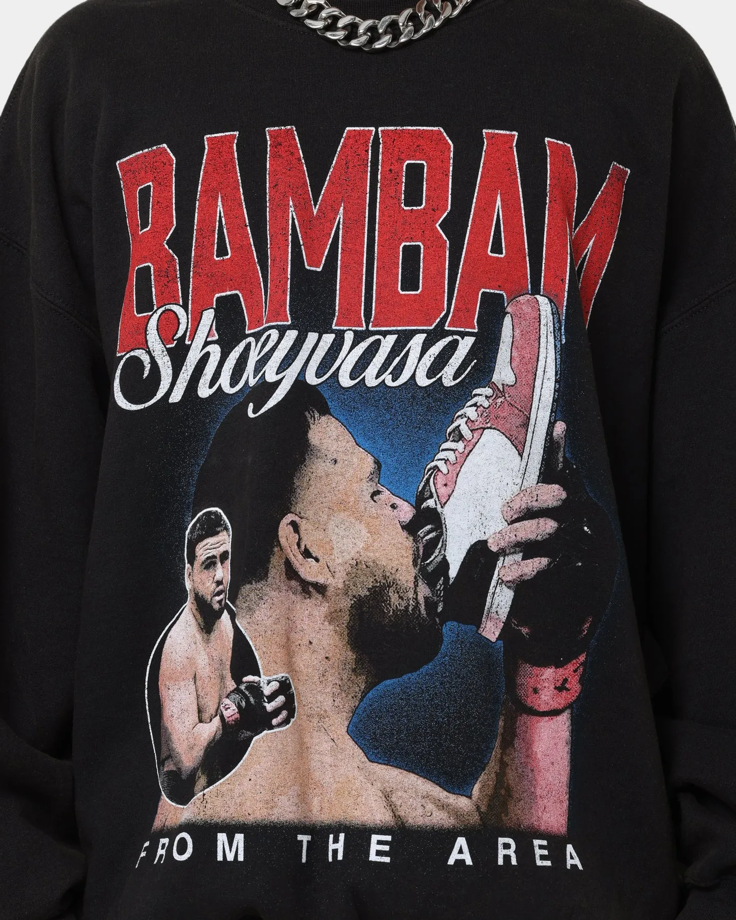 Goat Crew X Tai Tuivasa Shoeyvasa Vintage Crewneck Washed Black