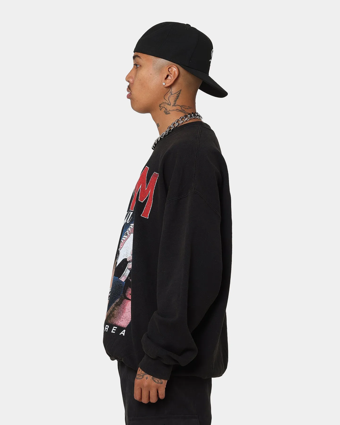 Goat Crew X Tai Tuivasa Shoeyvasa Vintage Crewneck Washed Black