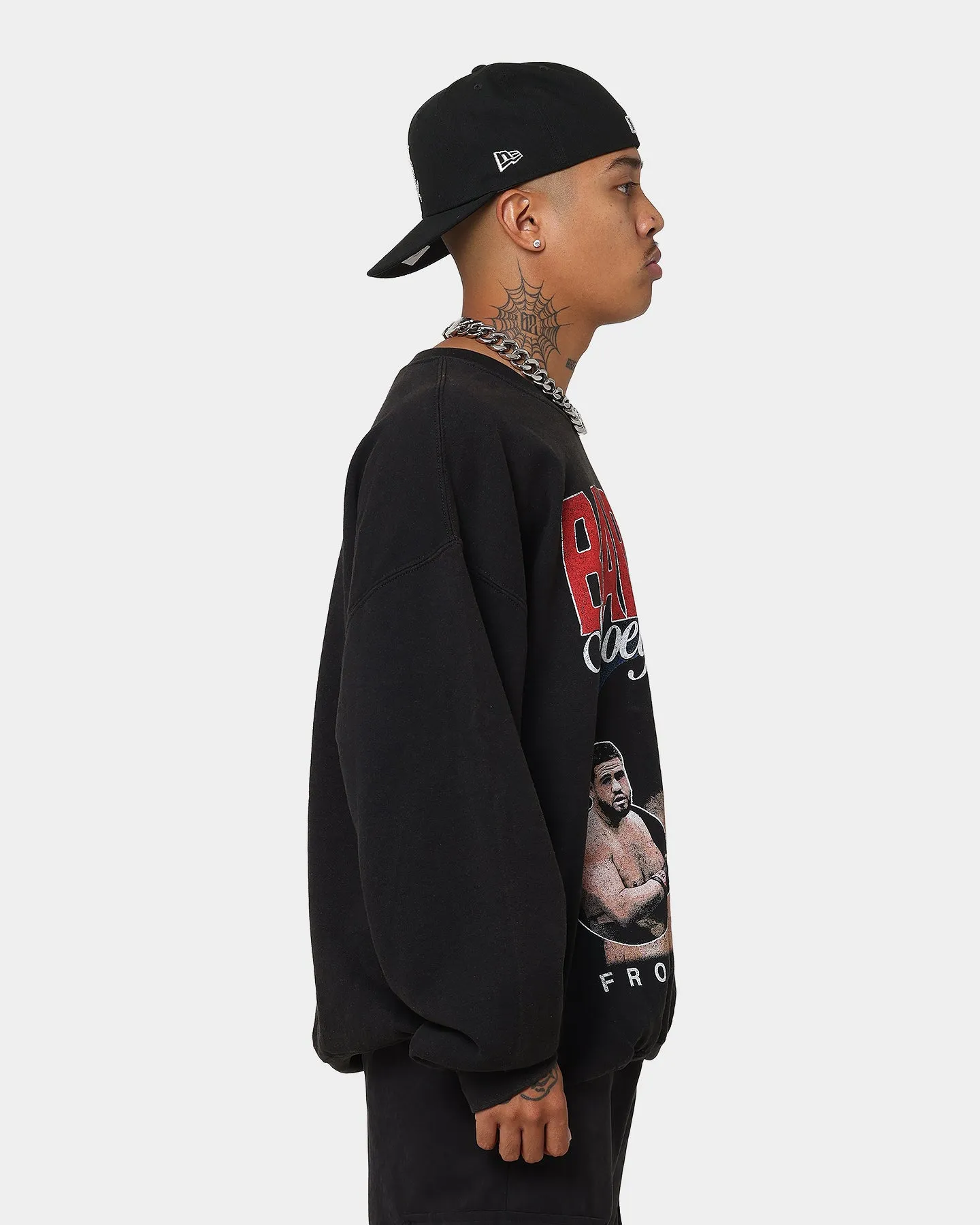 Goat Crew X Tai Tuivasa Shoeyvasa Vintage Crewneck Washed Black