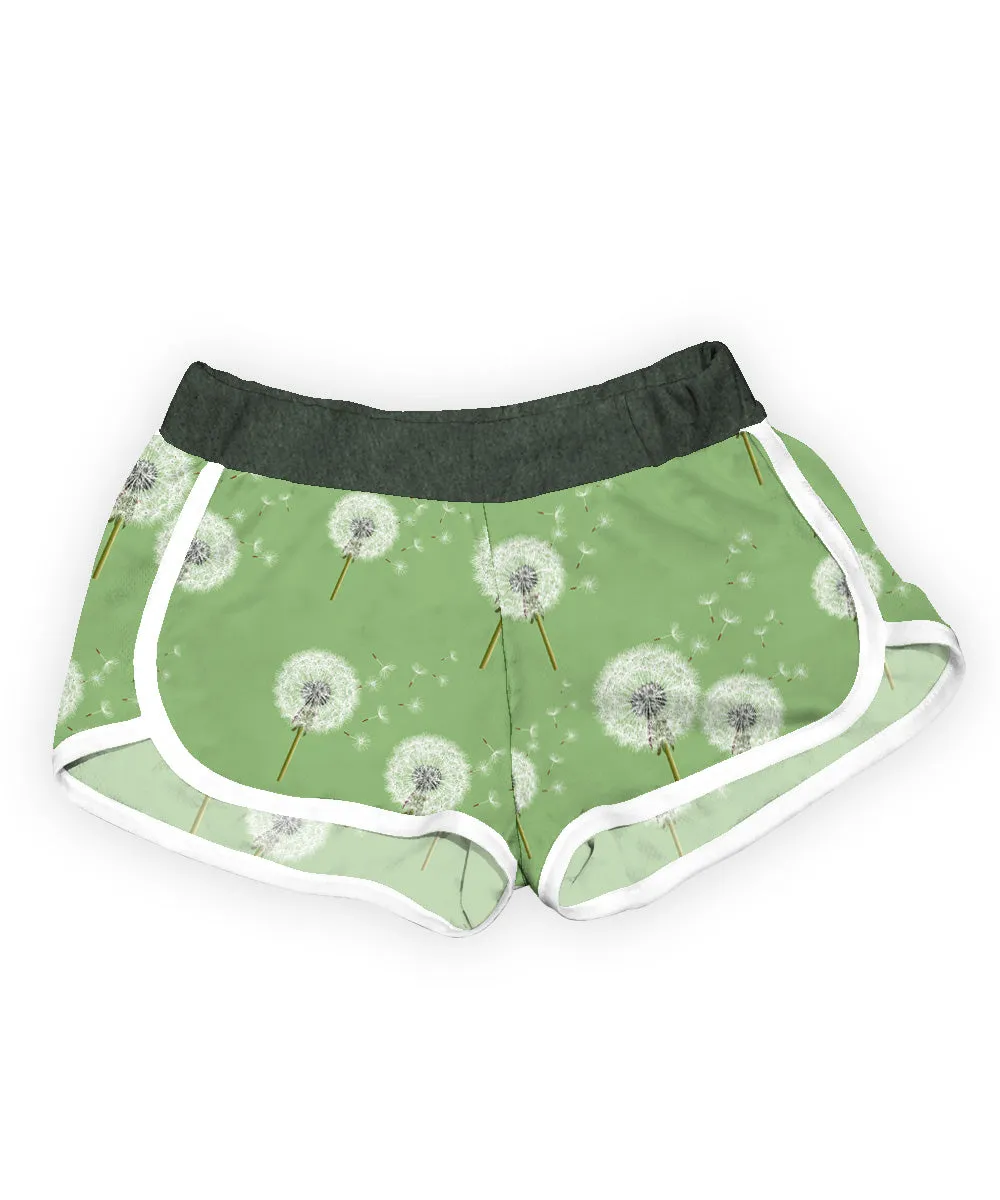 Green Dandelion Shorts