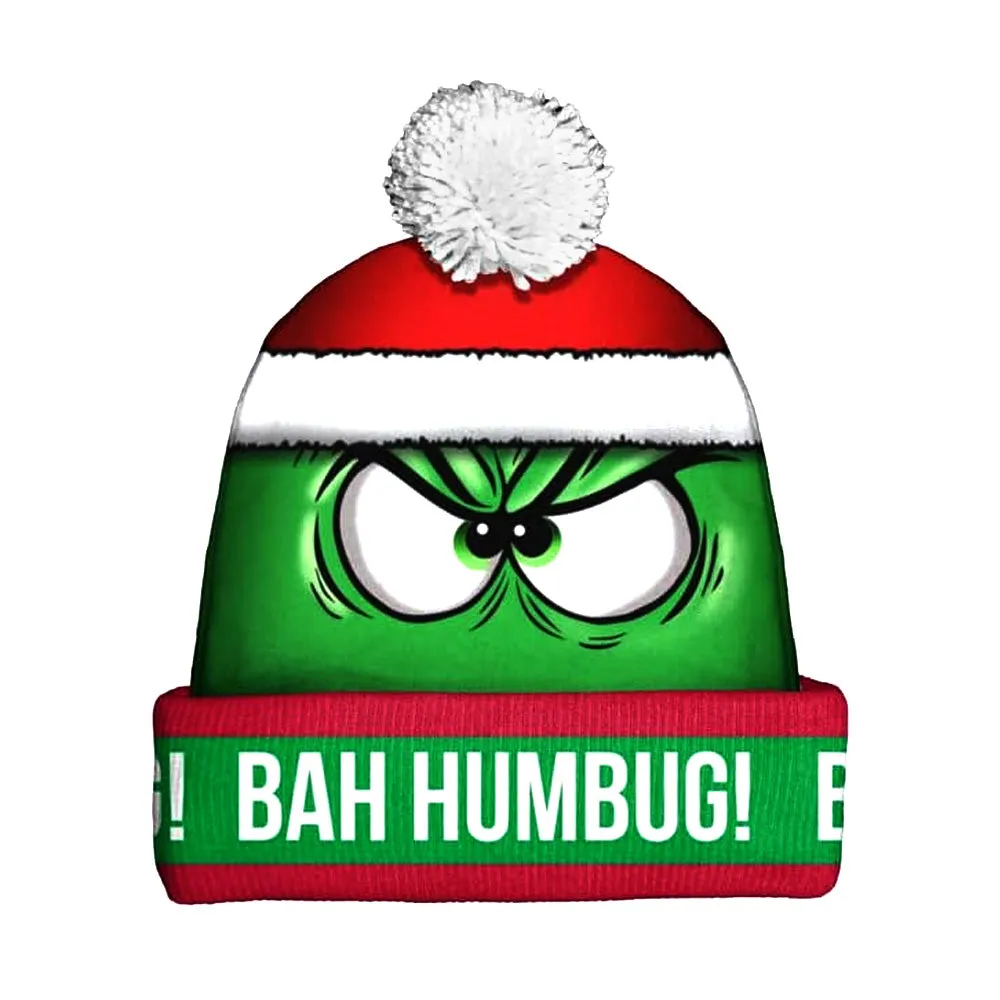 Grinch Bah Humbug Beanie Cap