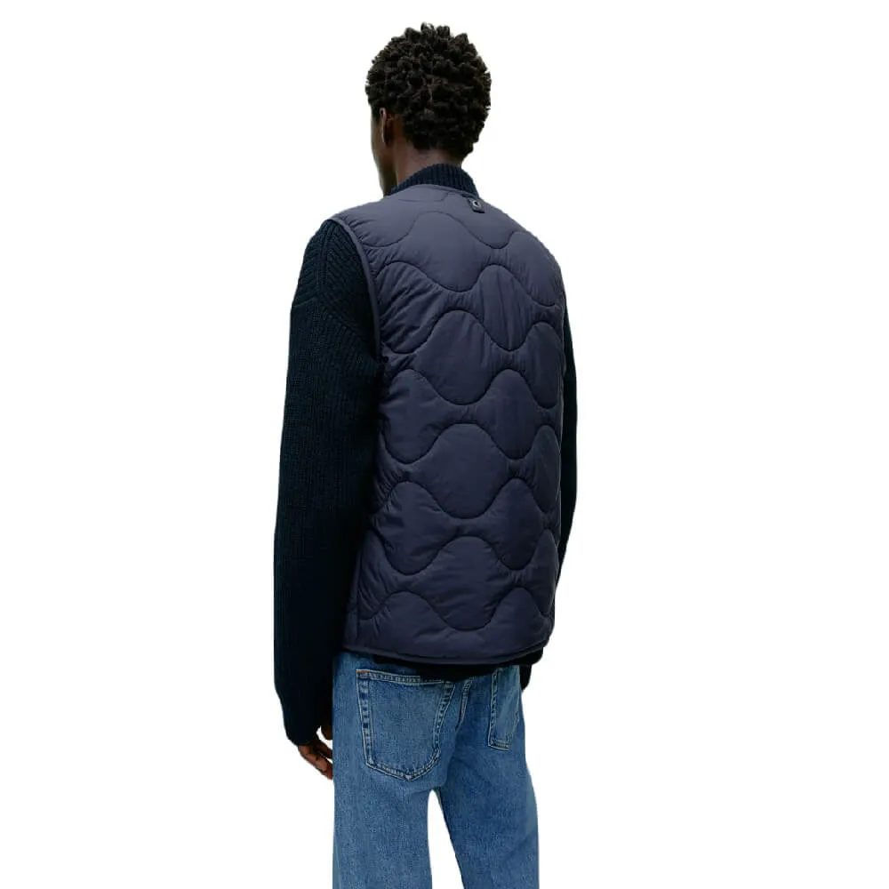 H&M x Arket Quilted Inner Vest, navy blue