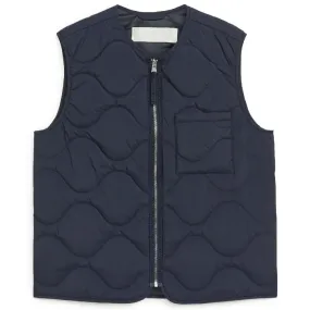 H&M x Arket Quilted Inner Vest, navy blue