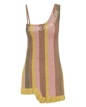 Hand Knitted Dress - Rainbow