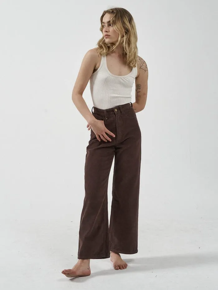 Holly Cord Pant - Postal Brown