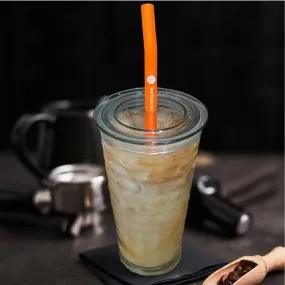 Iced KoffieStraw - 10" Straw with Cleaning Brush in Reusable packaging