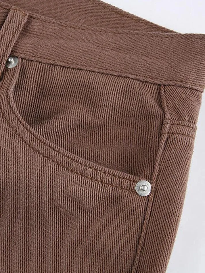 Joskaa Corduroy Straight Leg Pants