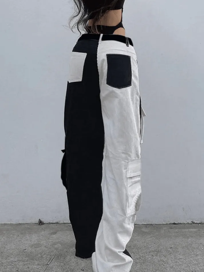 Joskaa Patchwork Corduroy Cargo Pants