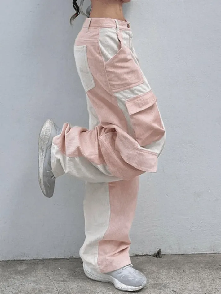 Joskaa Patchwork Corduroy Cargo Pants