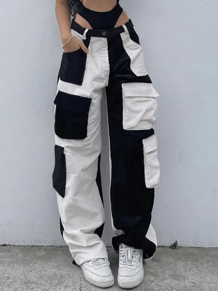 Joskaa Patchwork Corduroy Cargo Pants