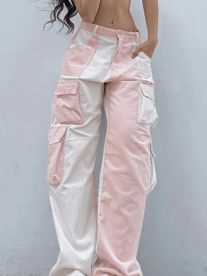 Joskaa Patchwork Corduroy Cargo Pants