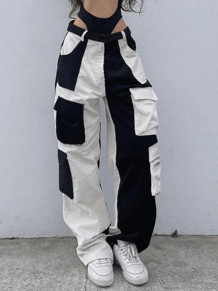 Joskaa Patchwork Corduroy Cargo Pants