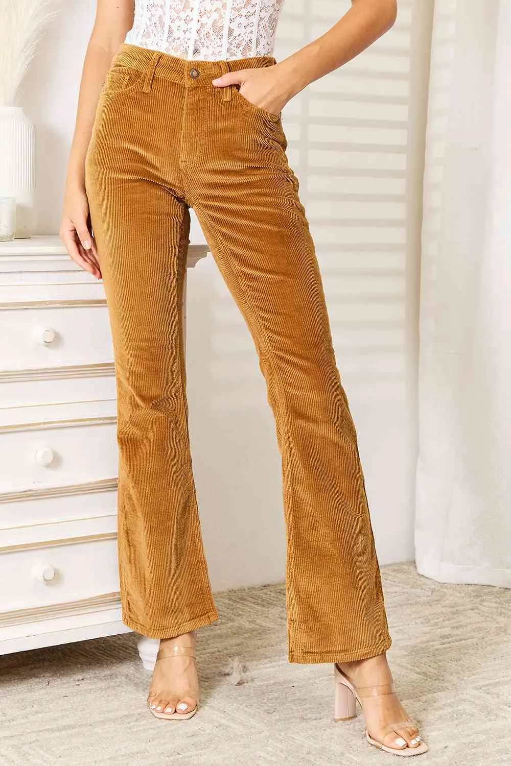 Judy Blue Mid Rise Corduroy Pants