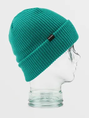 Kids Lined Beanie - Vibrant Green