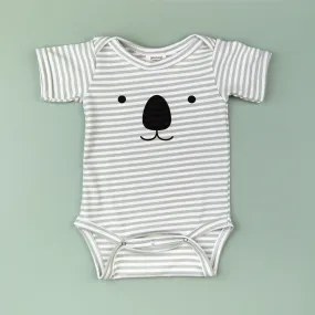 Koala Stripe Organic Cotton Bodysuit MADE TO ORDER