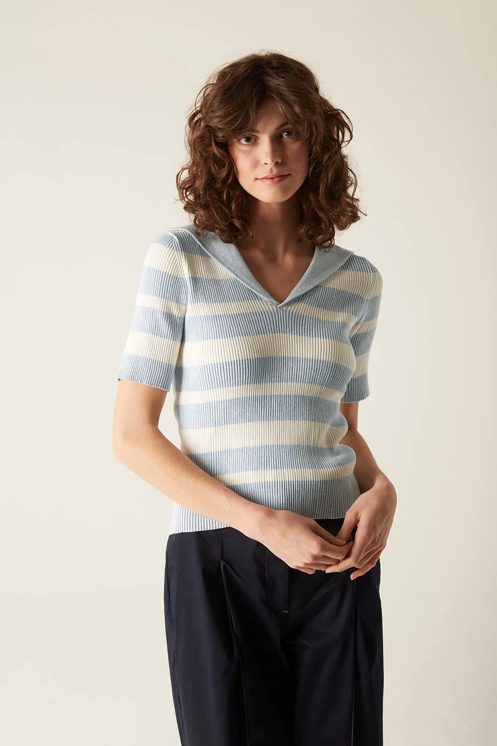 Lee Blue Short Sleeve Knit