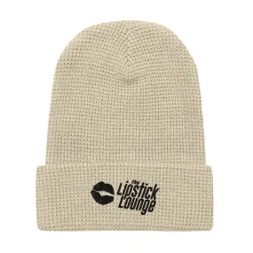 Lipstick Lounge Black Logo Waffle Beanie