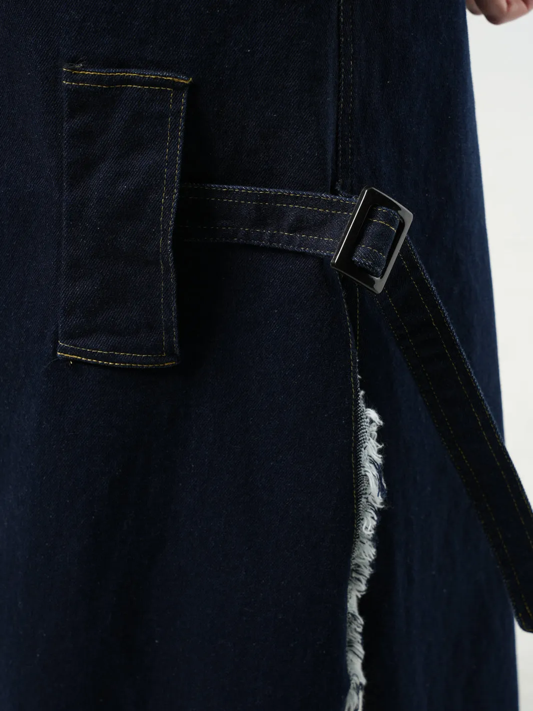 Long Dark Denim Shirt