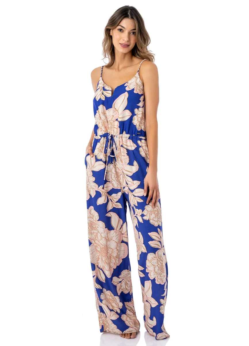 Maaji Blue Bouquet Arielle Beachwear Jumpsuit