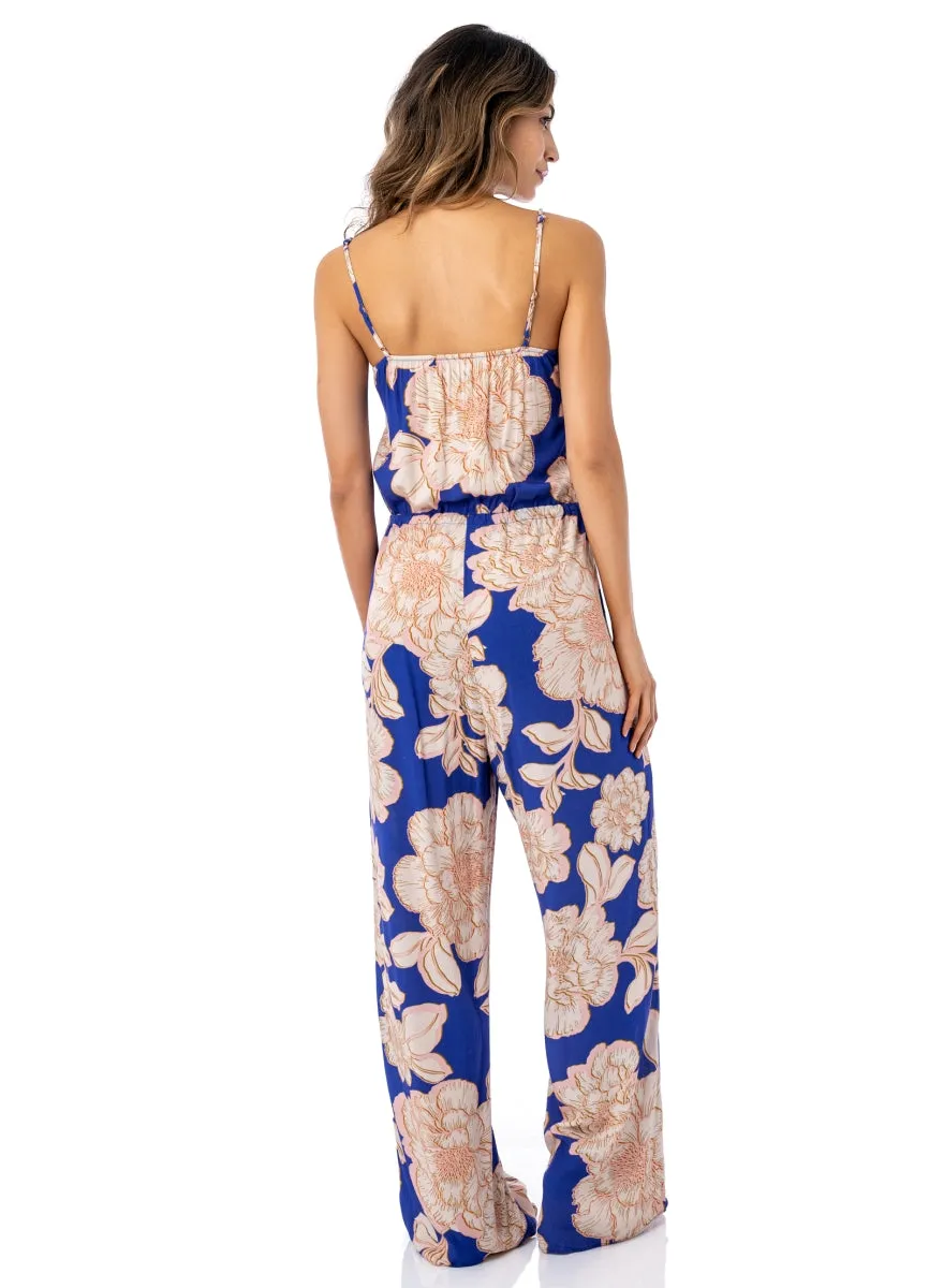 Maaji Blue Bouquet Arielle Beachwear Jumpsuit