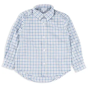 MB ML Kids Grey and Blue Check Shirt