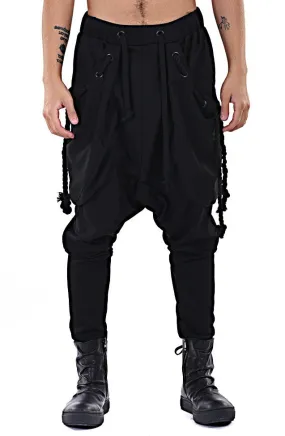 Men's Loose Casual Drop Crotch Harem Pants / Harem Jersey Jogger