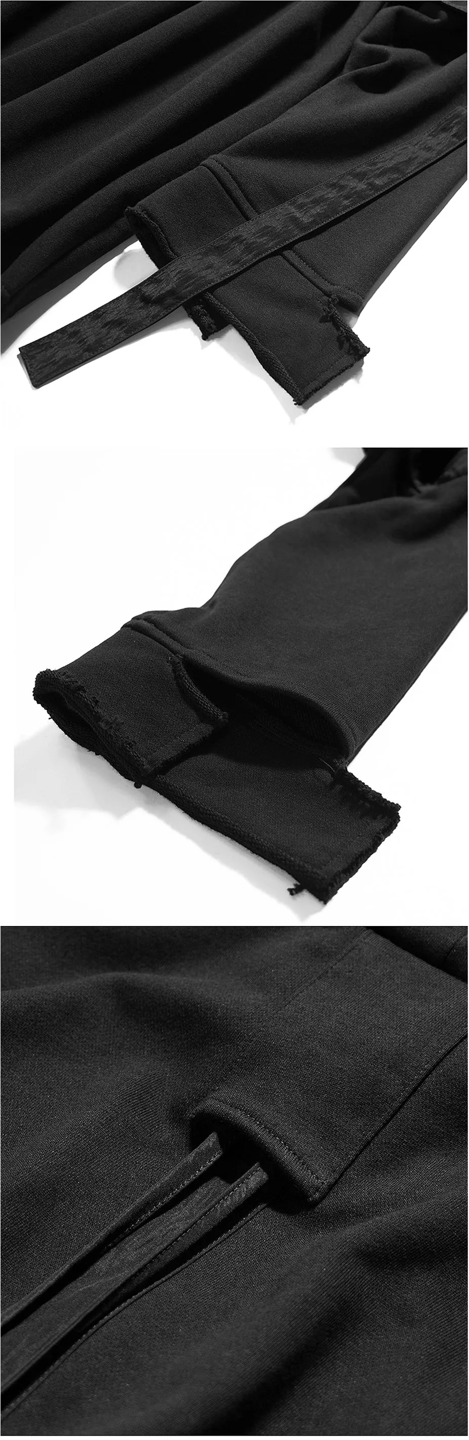 Men's Loose Oversize Overlong Sweater Pocket Hoodie