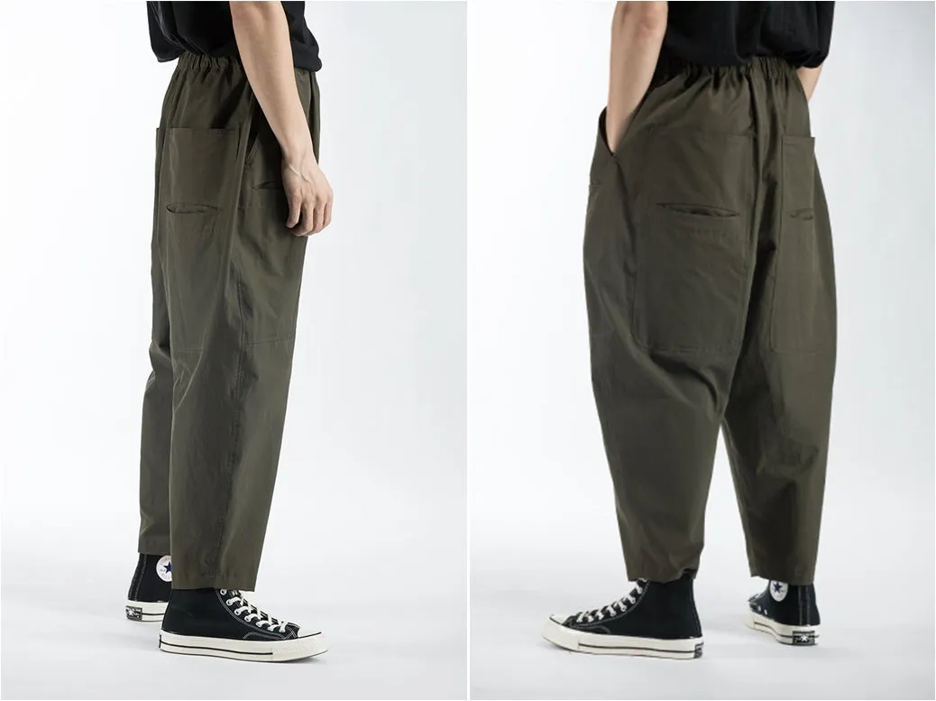 Men's Sarouel Wide Leg Trousers Japanese