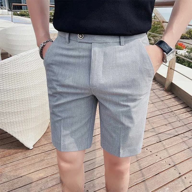 Men's Summer Thin Business Casual Slim Shorts