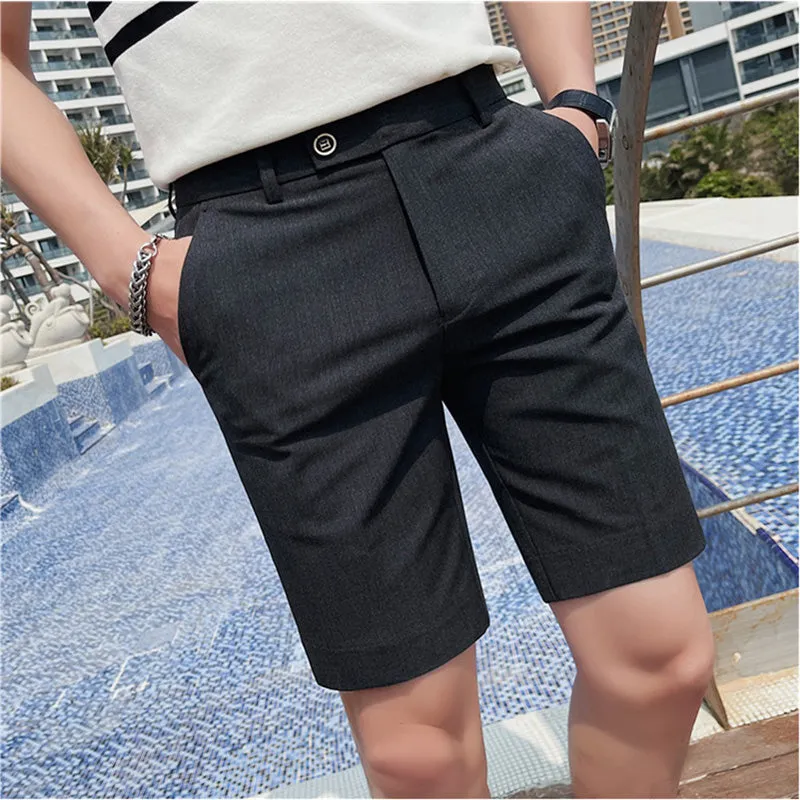 Men's Summer Thin Business Casual Slim Shorts