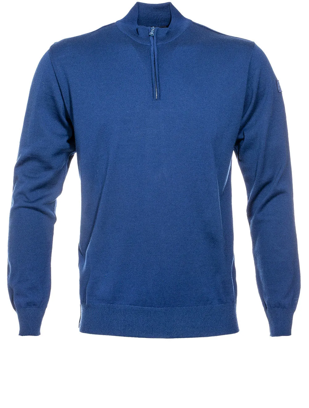 Mock-neck Jumper Blue