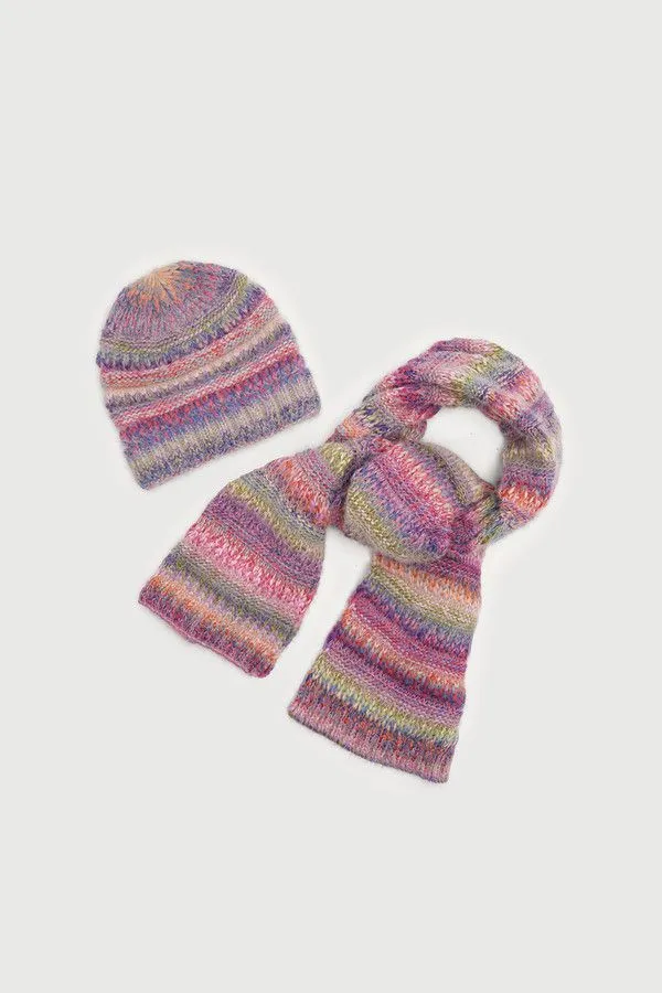 Multicolored Knit Scarf