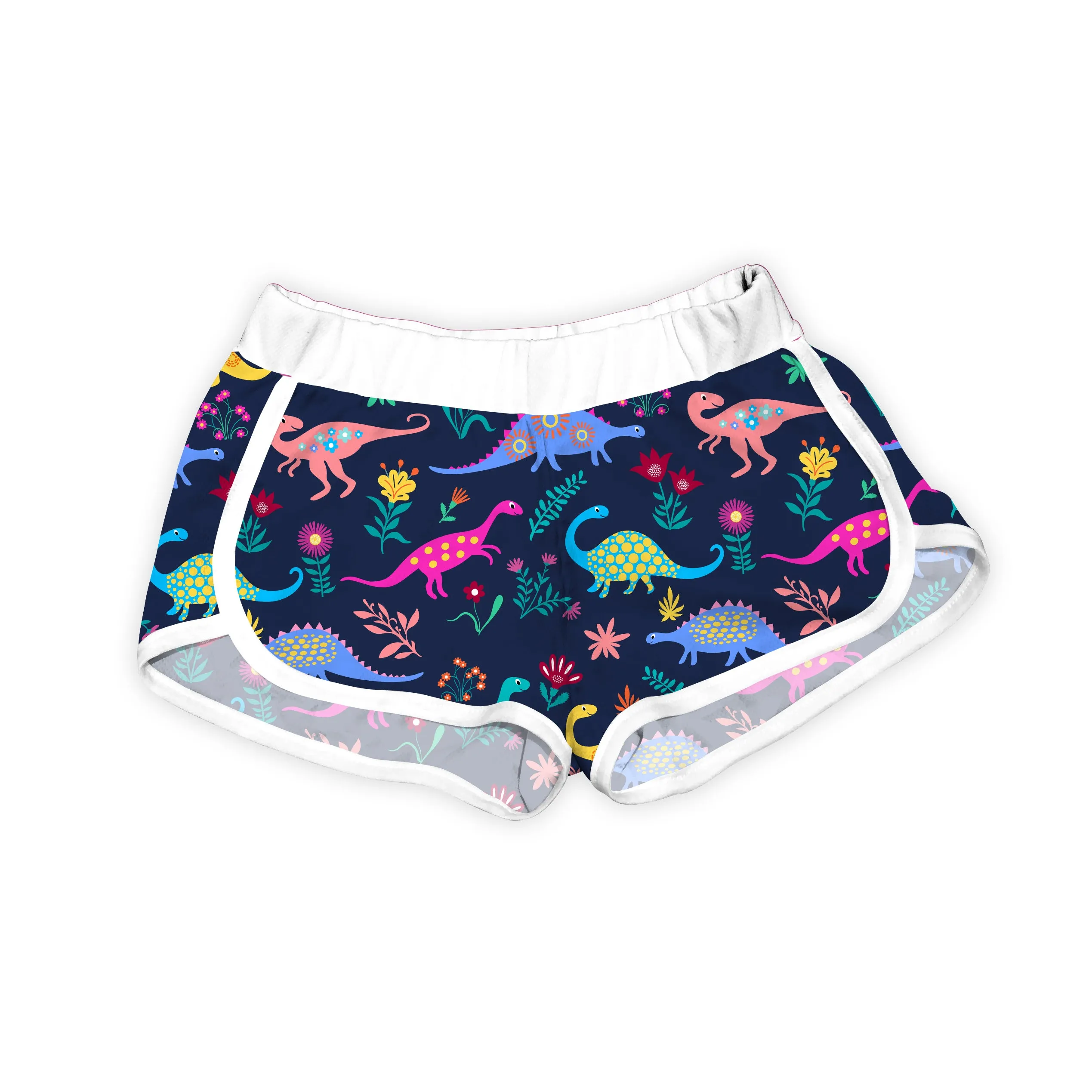 Navy & White Dinosaur Shorts