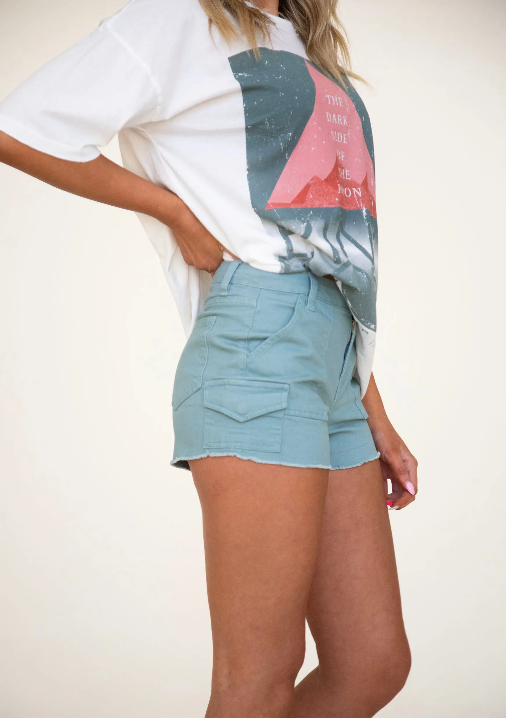 Nia Cargo Shorts in Jasmine