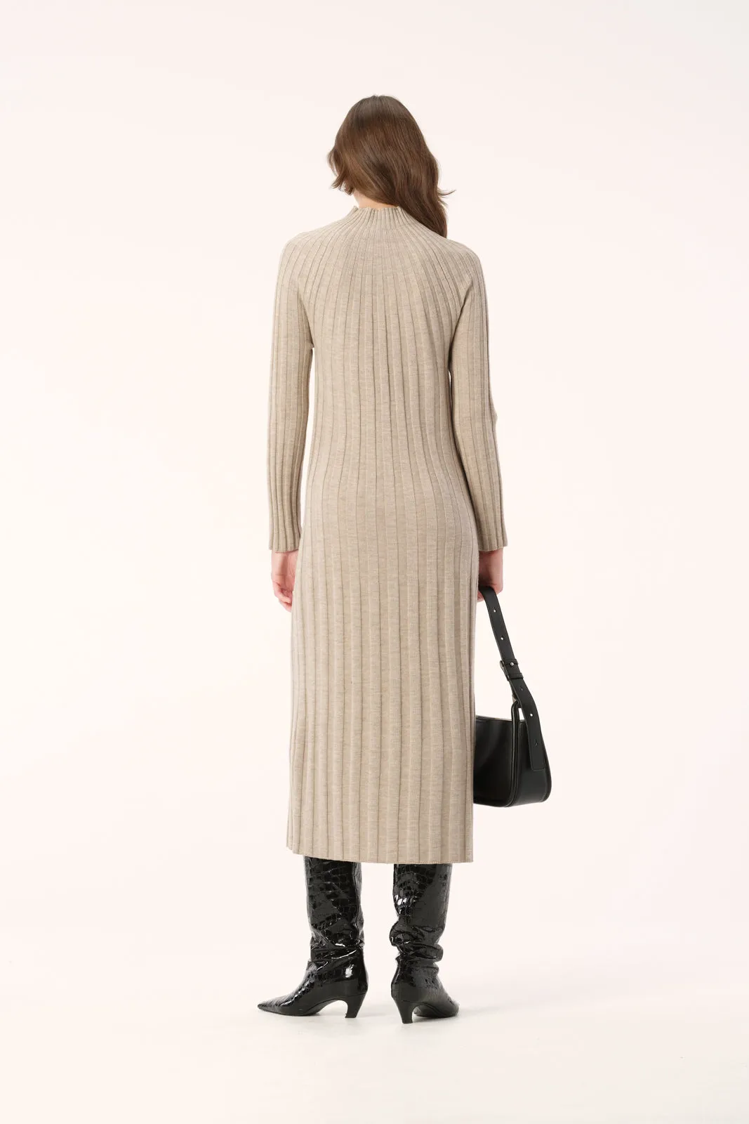 Okani Knit Dress Sand Marle