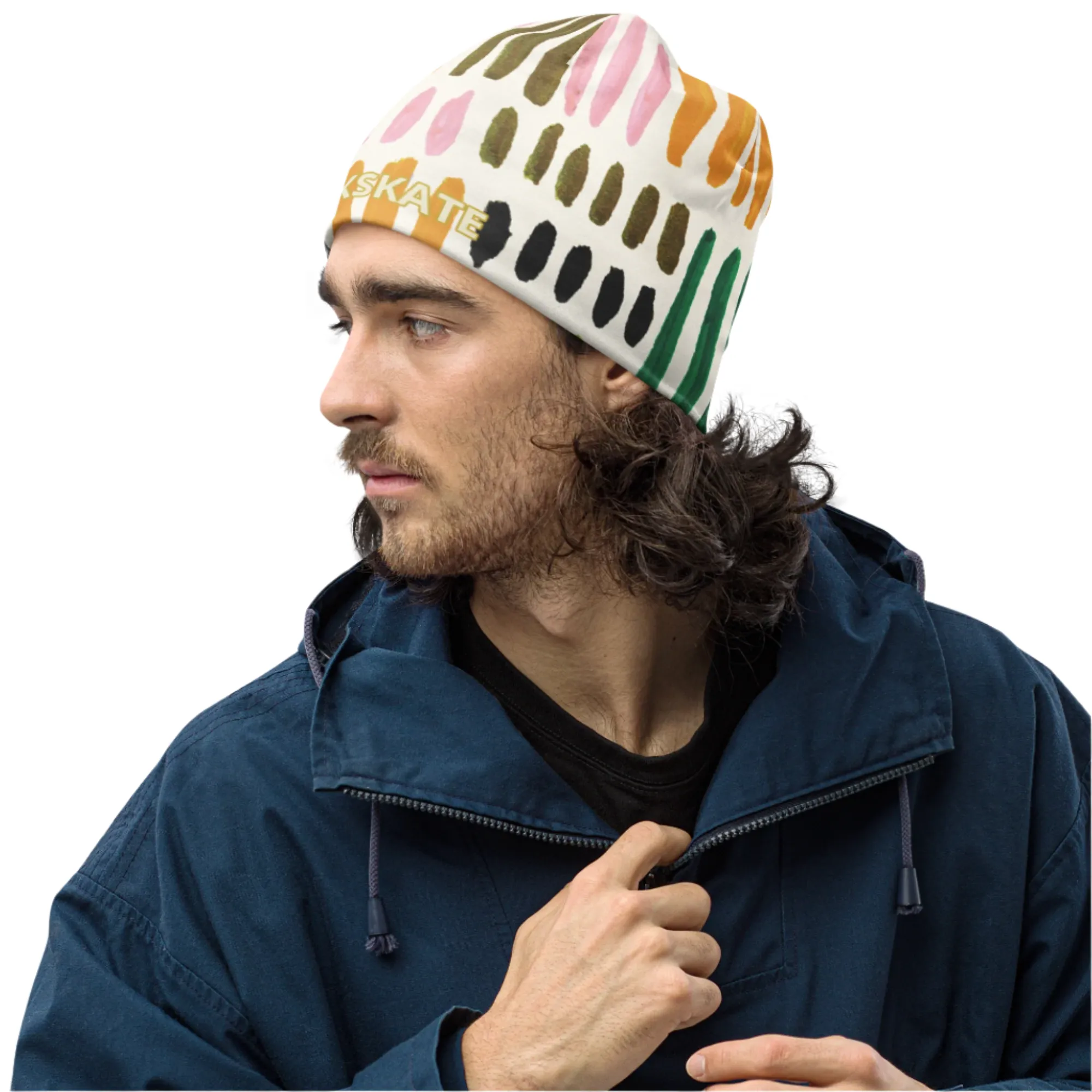 Paint swatch beanie