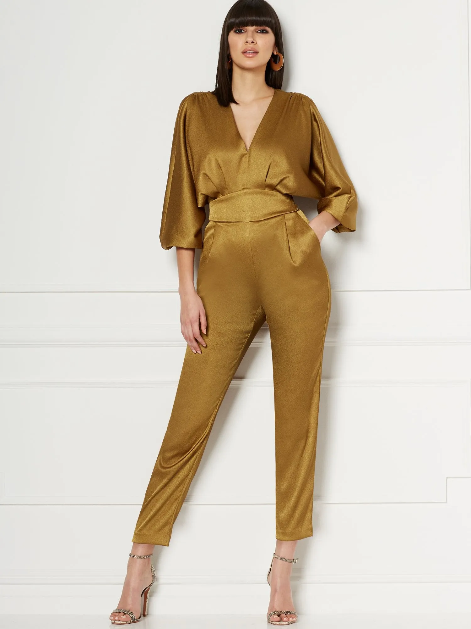 Paris Satin Jumpsuit - Eva Mendes Collection