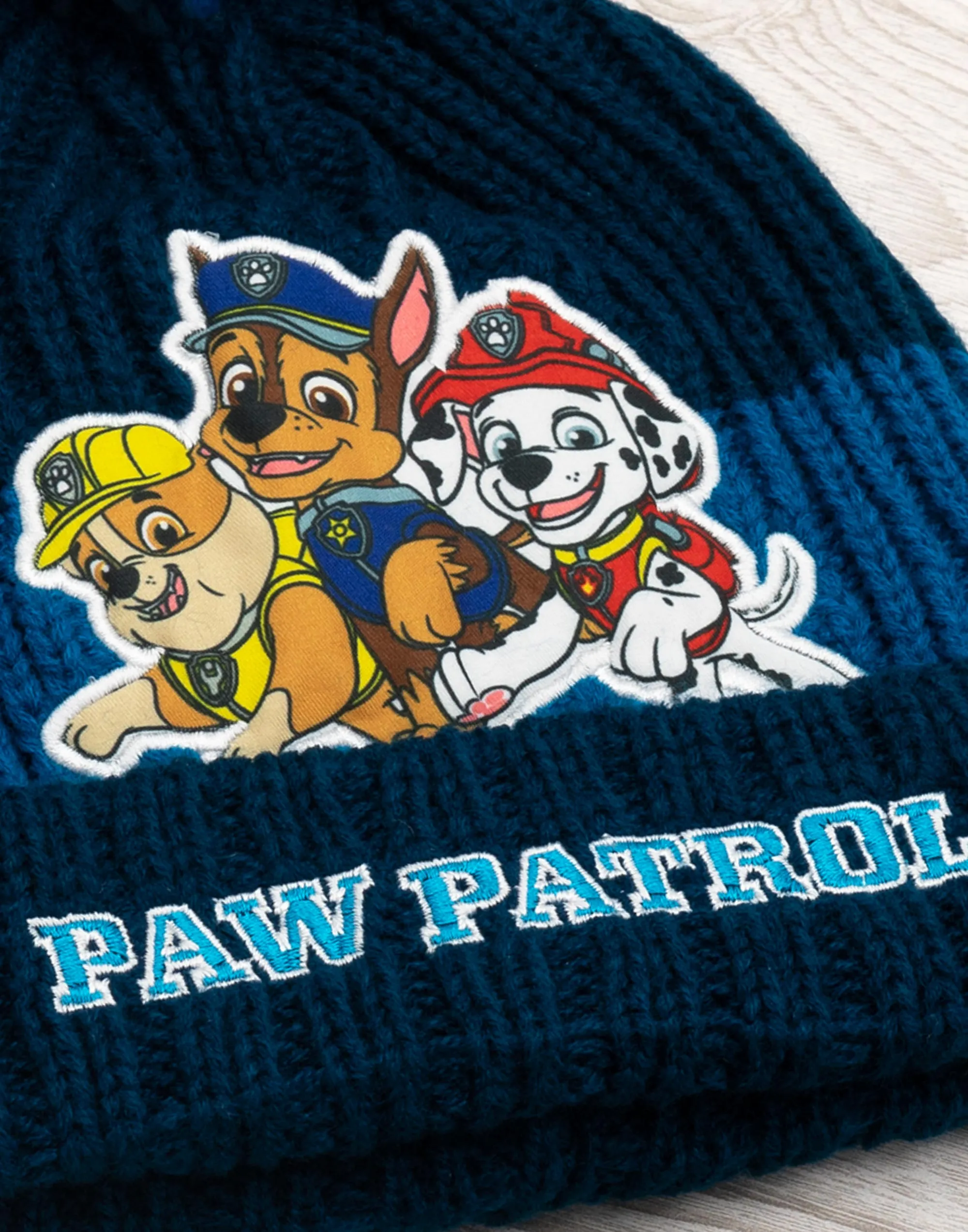 Paw Patrol Team Pose Boys Blue Beanie and Gloves Set