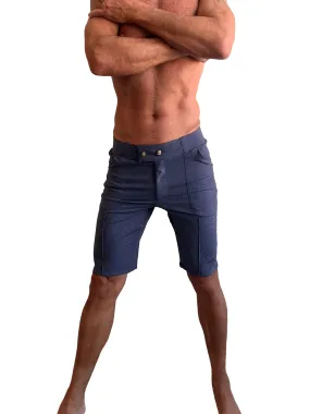 Performance Premium Urban Tactical Dress Shorts (Navy Blue Heather)