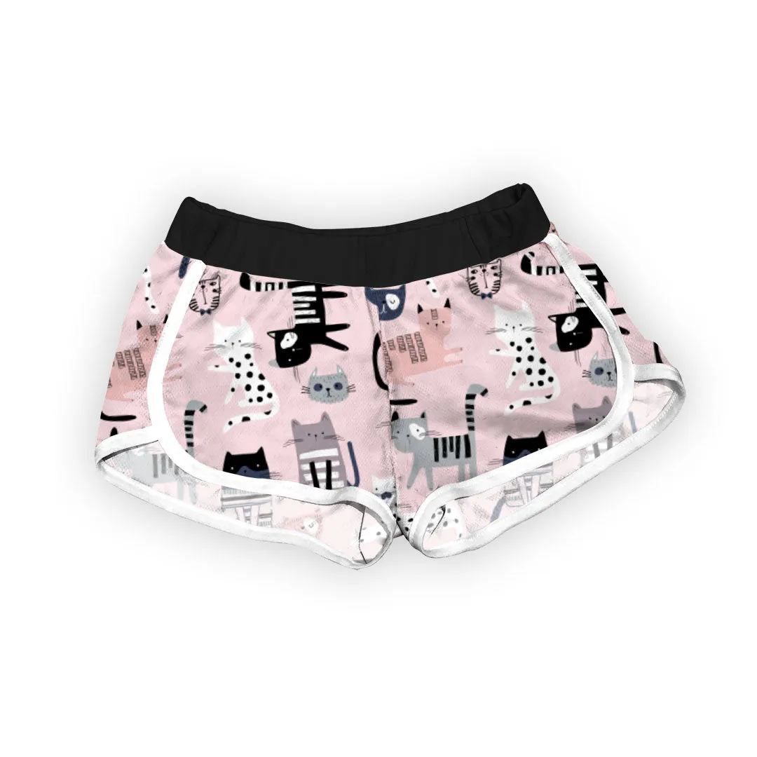 Pink Cats Shorts