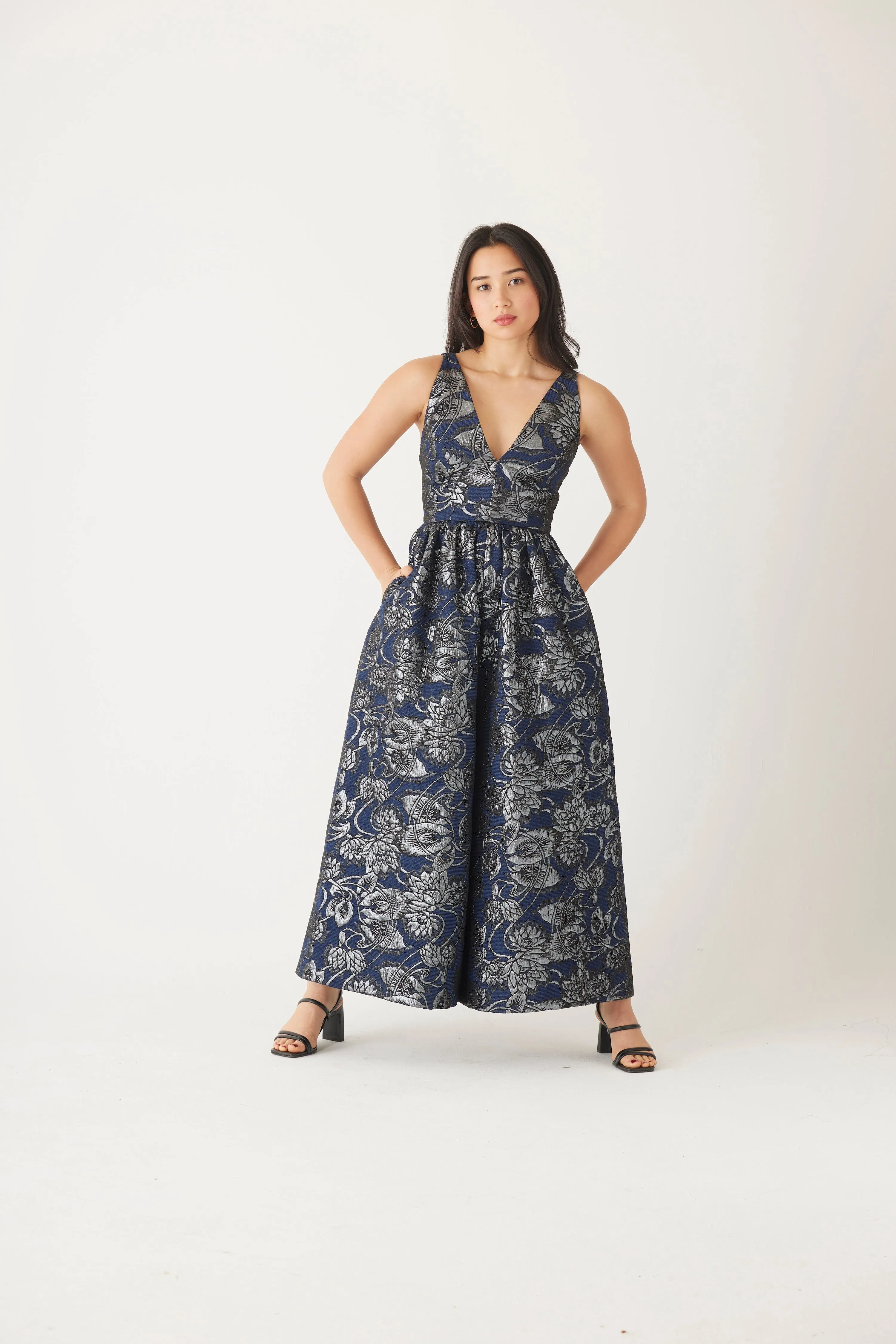 Quynh Jumpsuit in Brocade