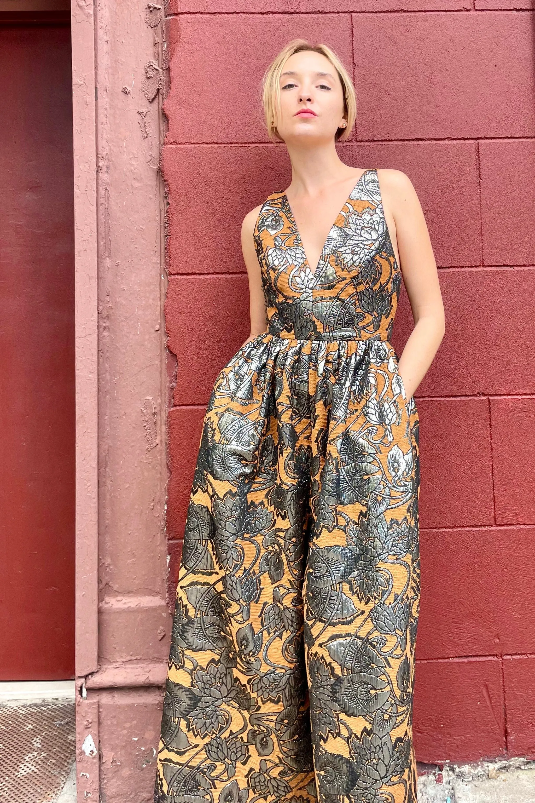 Quynh Jumpsuit in Brocade