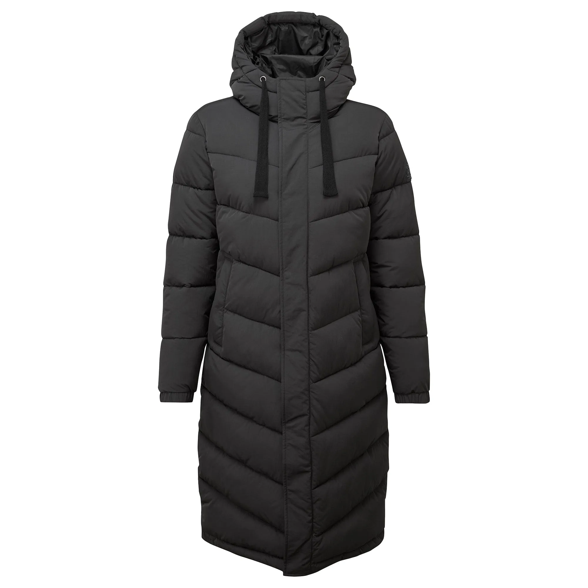 Raleigh Womens Long Insulated Jacket - Washed Black