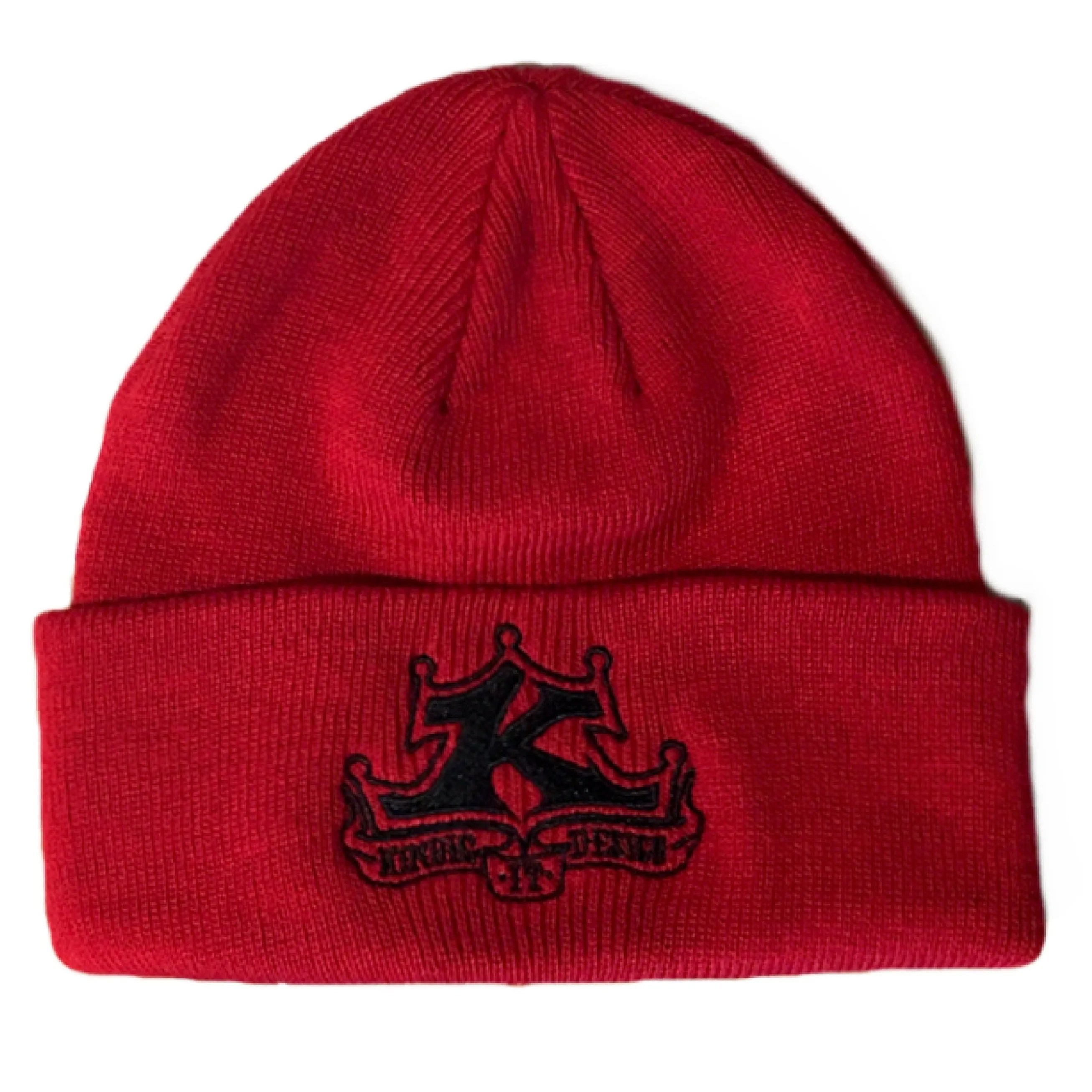 Red Folded Beanie