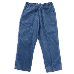 Robert Steel Blue Elastic Kids Corduroy Pants