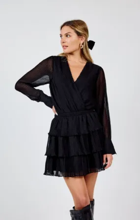 Sadie & Sage Gathering Pleated Surplice Bodysuit