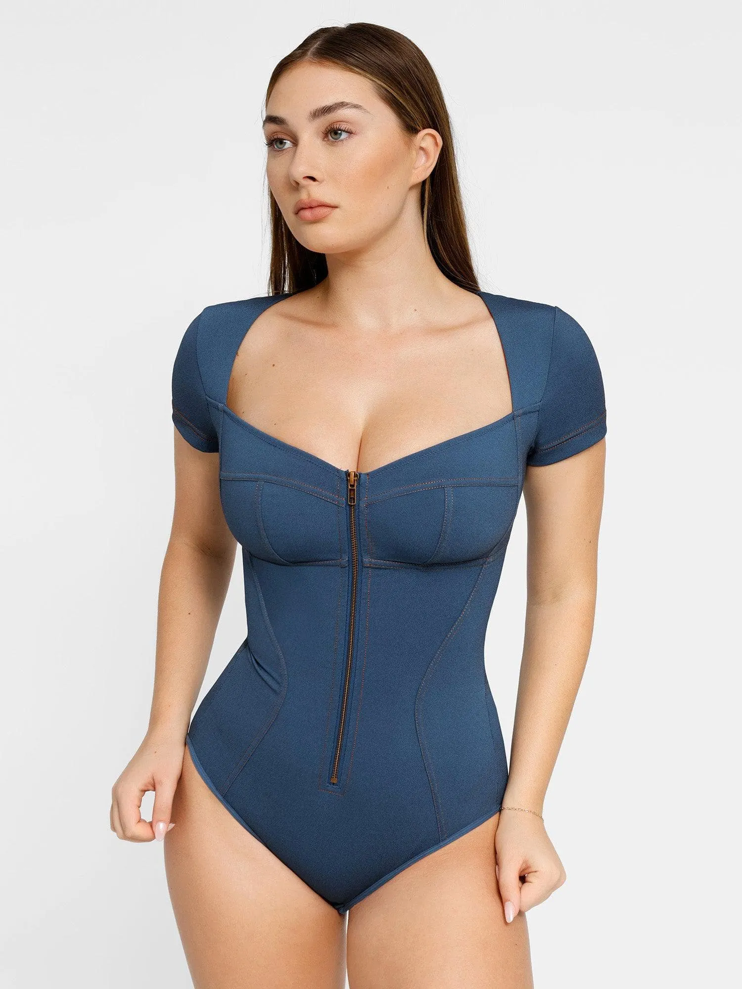 Shapewear Denim Sculpting Dress or Bodysuit or Jumpsuit