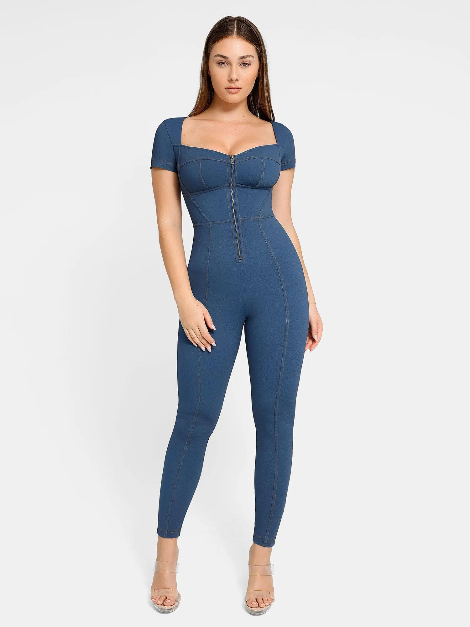 Shapewear Denim Sculpting Dress or Bodysuit or Jumpsuit