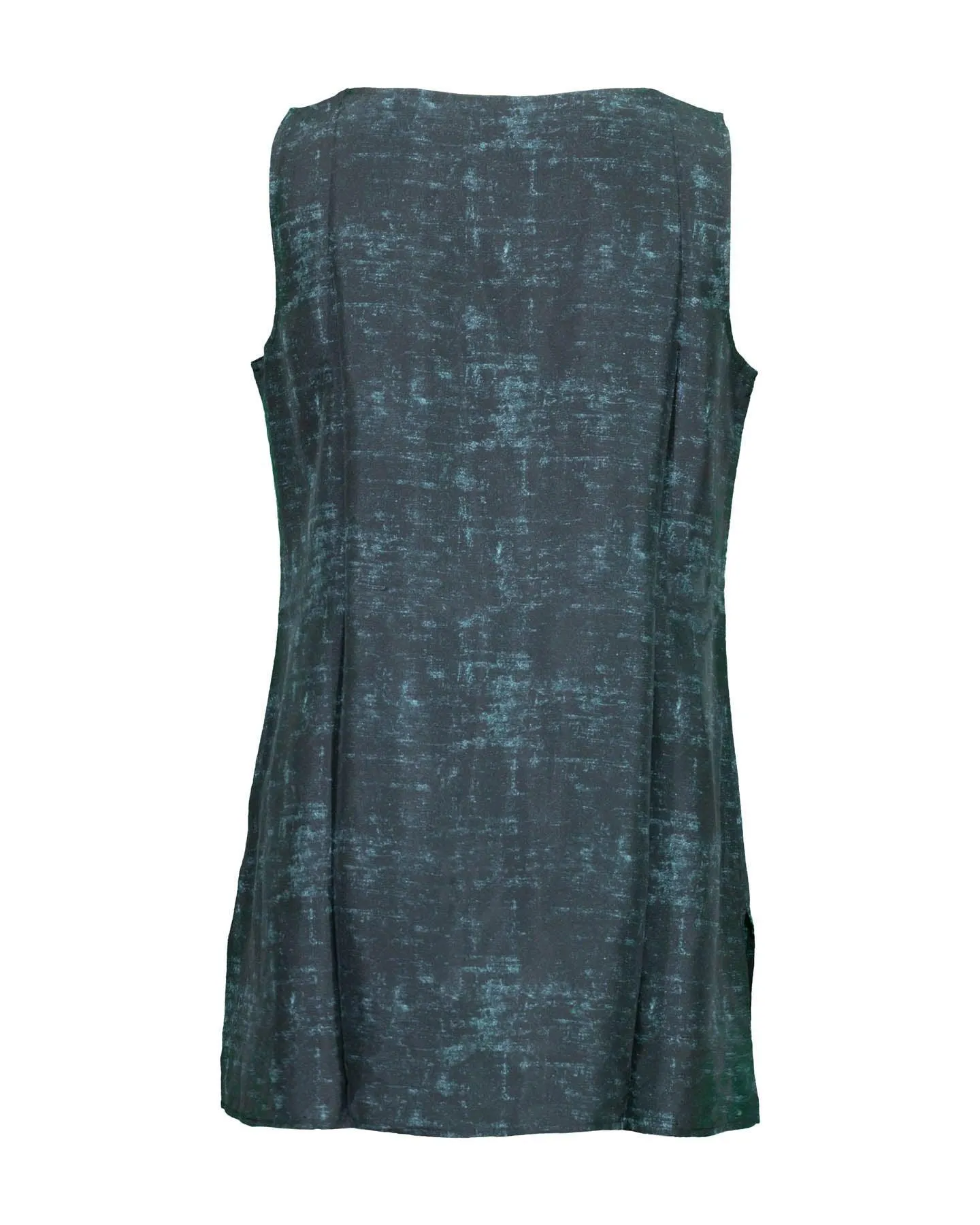 Silk Print Sleeveless Tunic