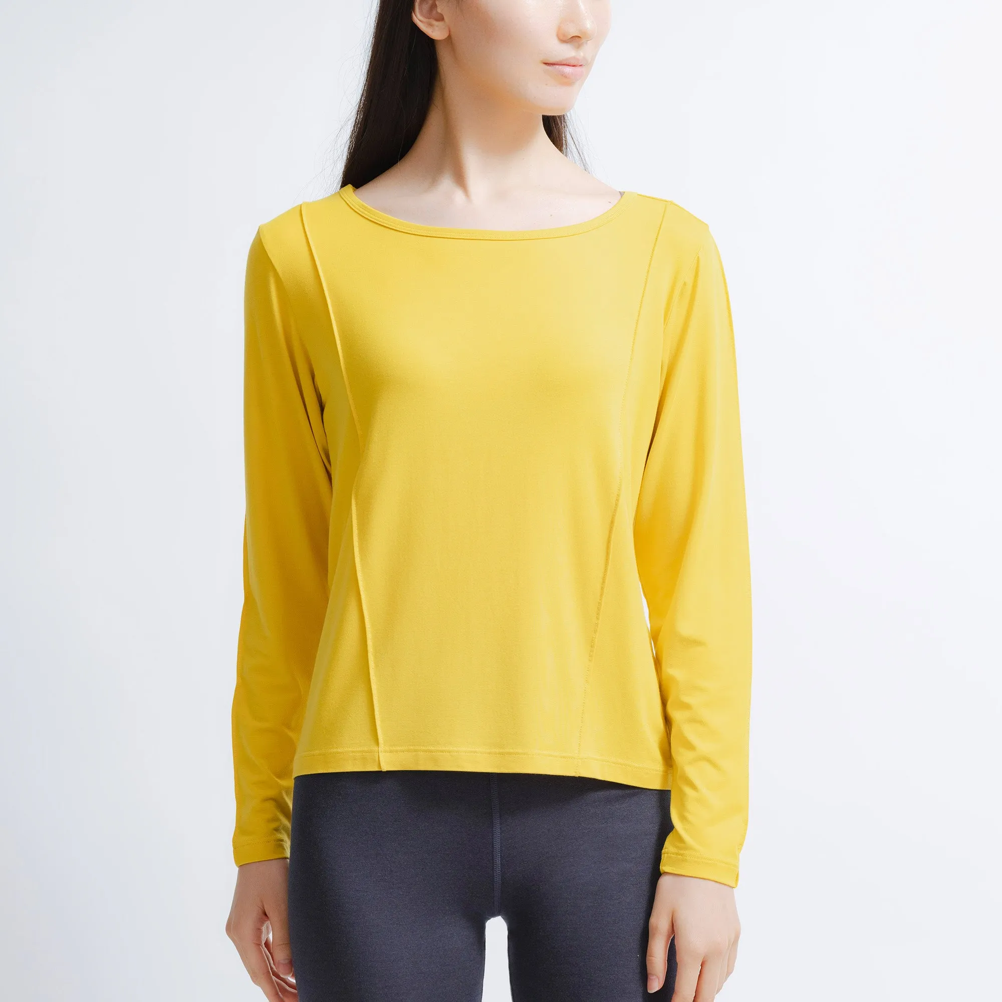 Silktouch TENCEL™ Modal Air Round Neck Long Sleeve Top